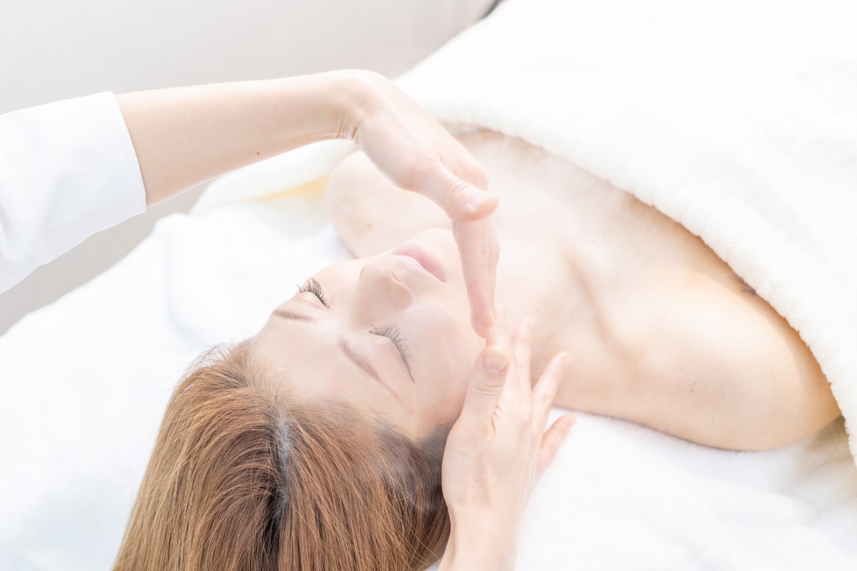 美容鍼灸の施術写真